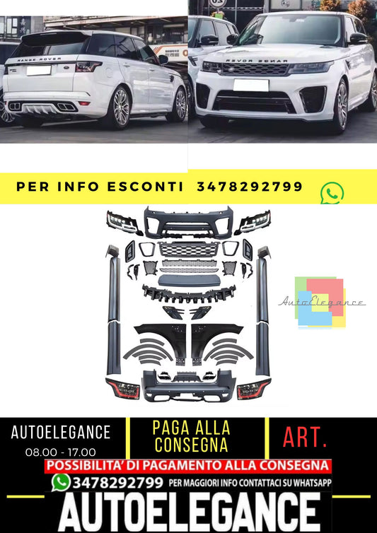 Full bodykit conversion for Range Rover Sport L494 (2013-2017) to SVR Facelift 2018+ Look