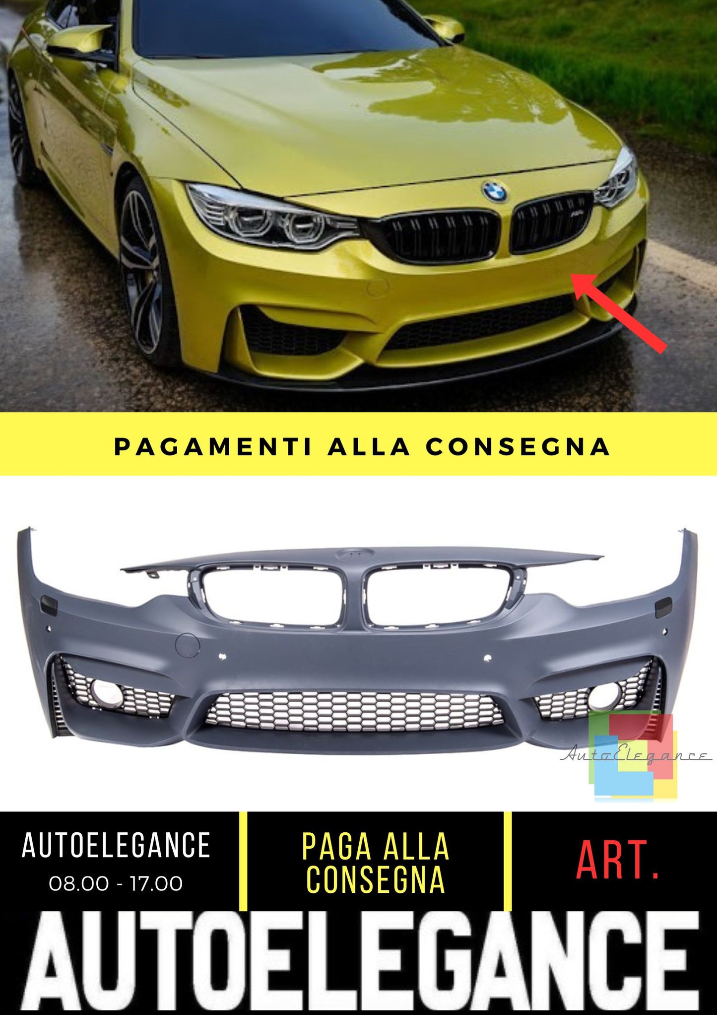 Paraurti Anteriore adatto per Bmw 4 (F32/F36) (2013-2020)
