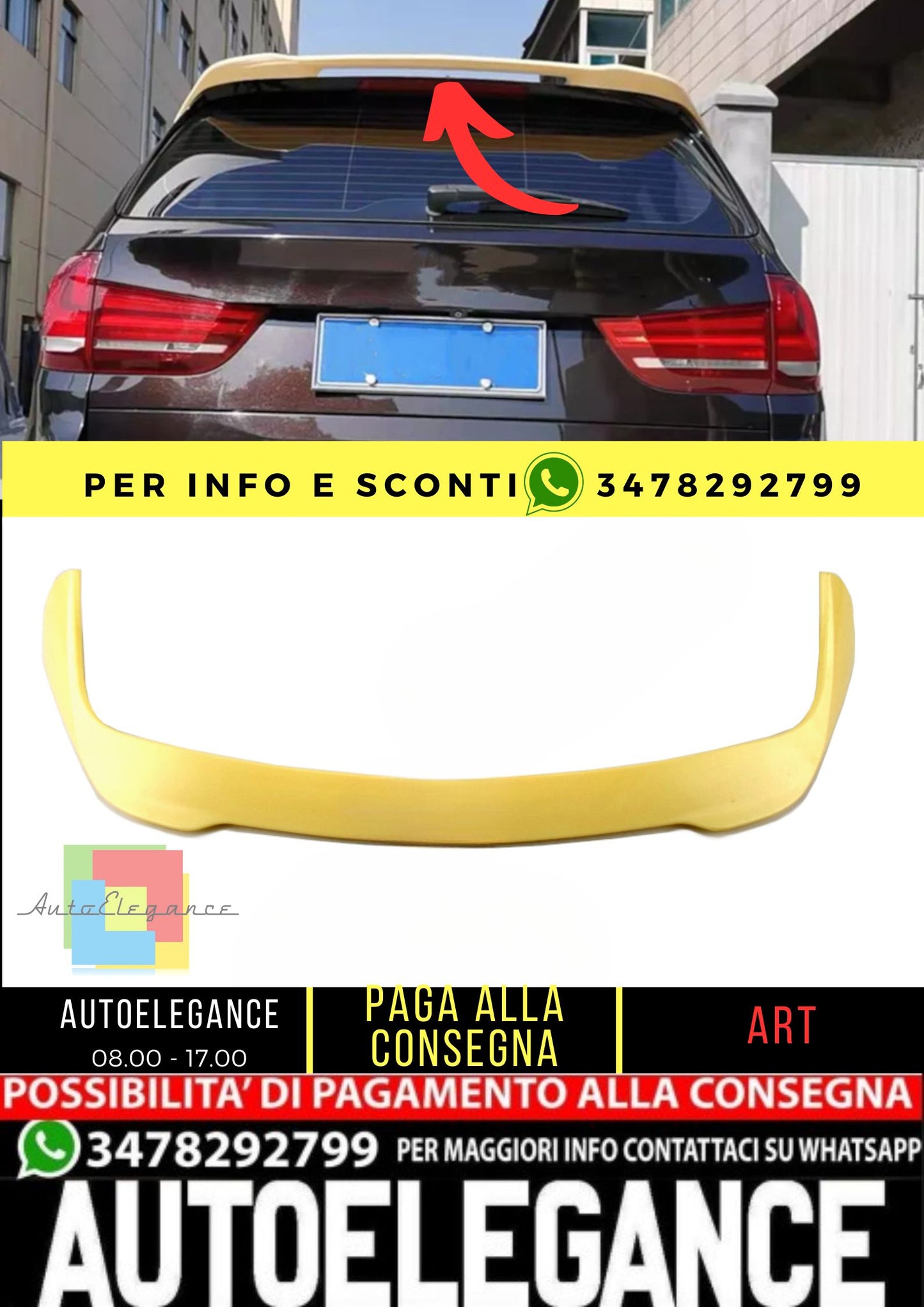 💎 SPOILER adatto per BMW X5 F15 2013-2018