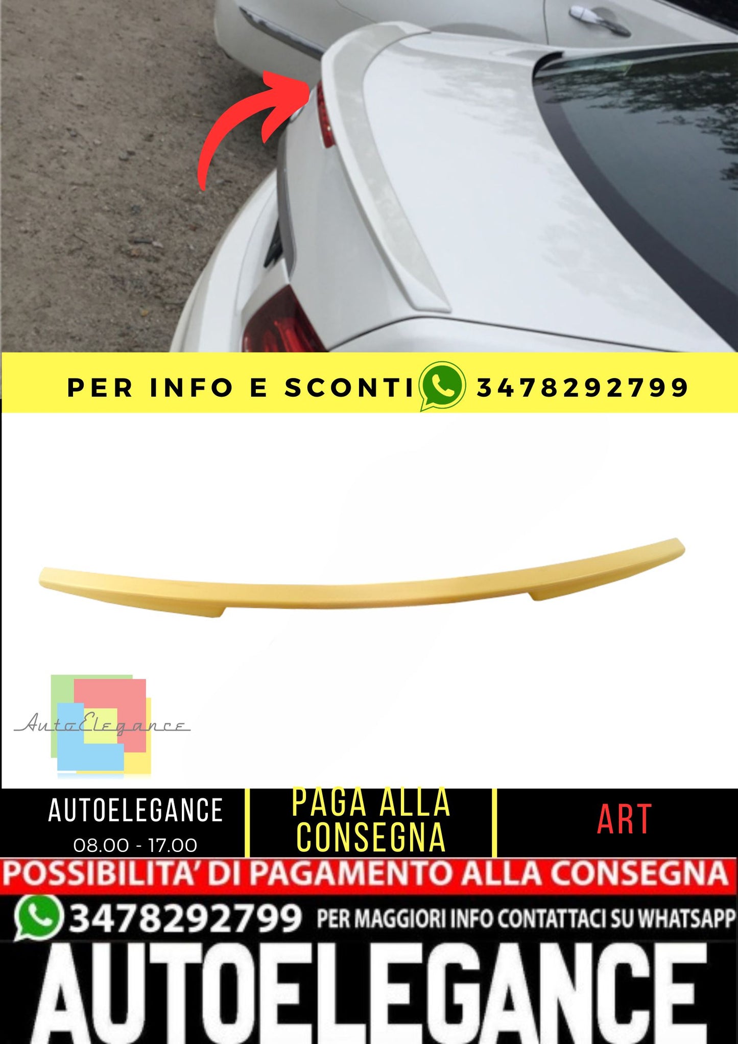 💎 SPOILER adatto per Mercedes E class C207 2009-2013