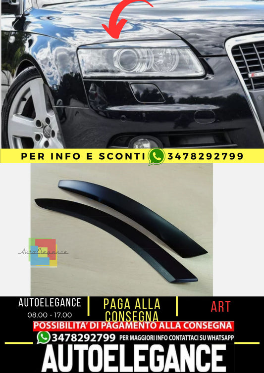 Supporti fari per AUDI A6 C6 2004-2011 in plastica ABS, NUOVI