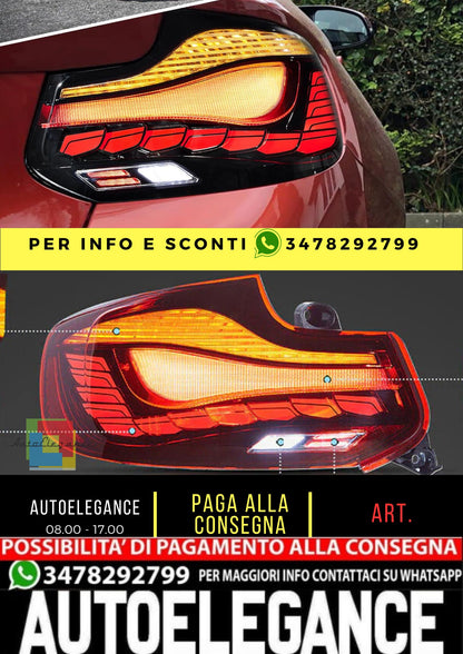 Fanali posteriori OLED per BMW Serie 2 M2 F87 2014-2021 1a generazione con animazione dinamica