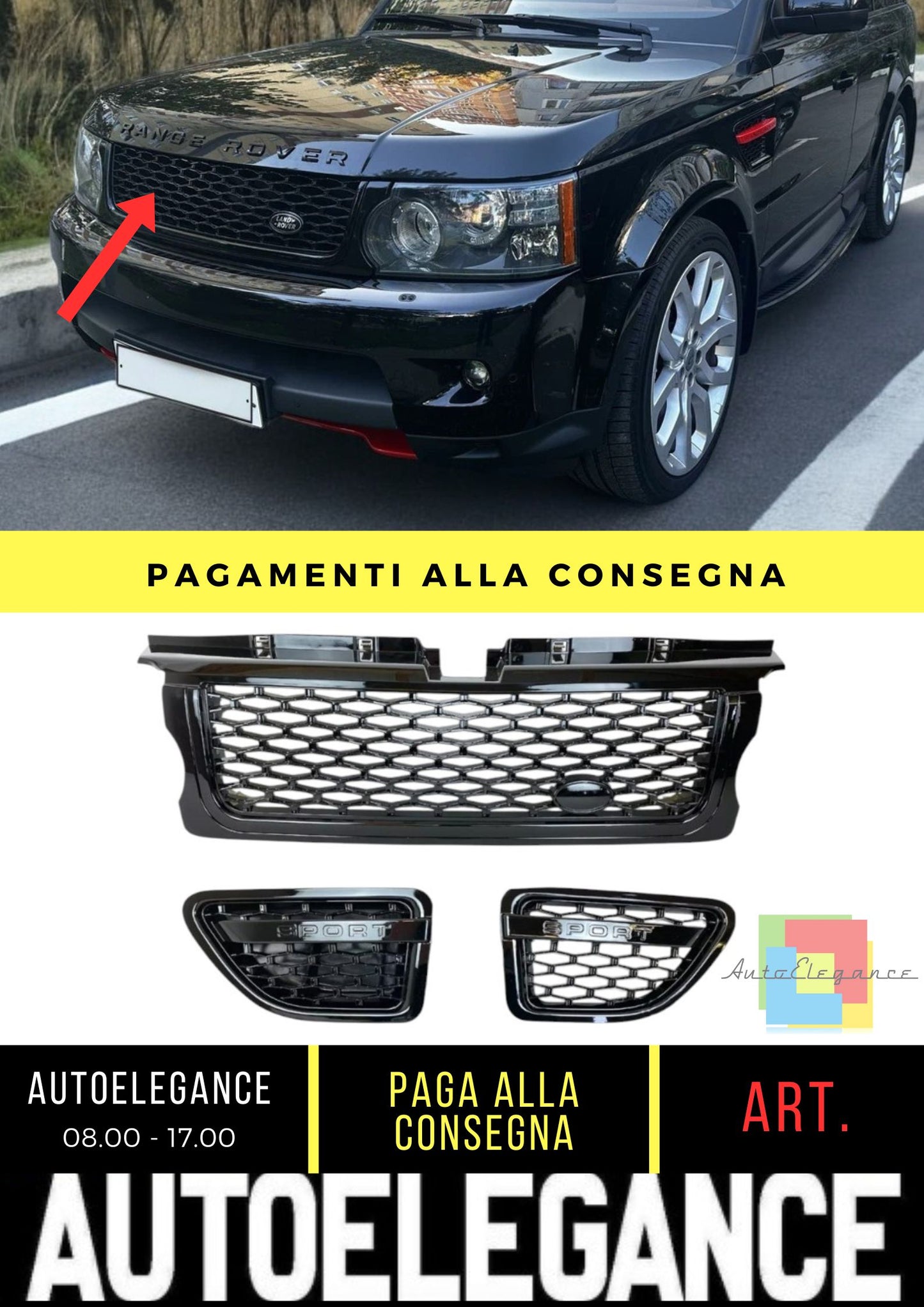 Griglia adatto per Range Rover Sport L320 (2005-2009)