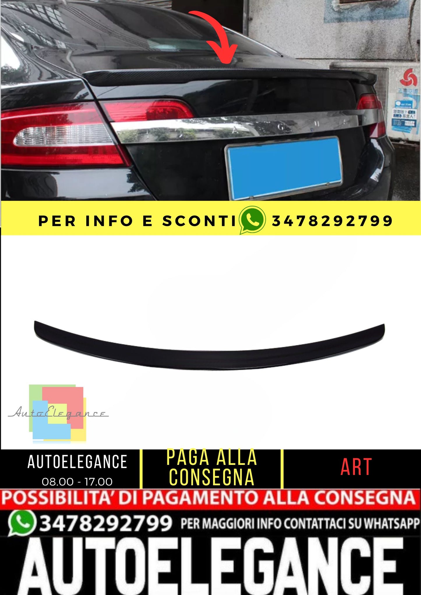 💎 SPOILER adatto per Jaguar XF 2009-2015