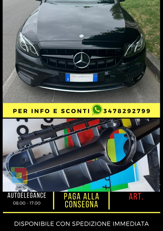 ✨GRILLE SUITABLE FOR MERCEDES E CLASS W213 S213 MOPF GLOSS BLACK✨