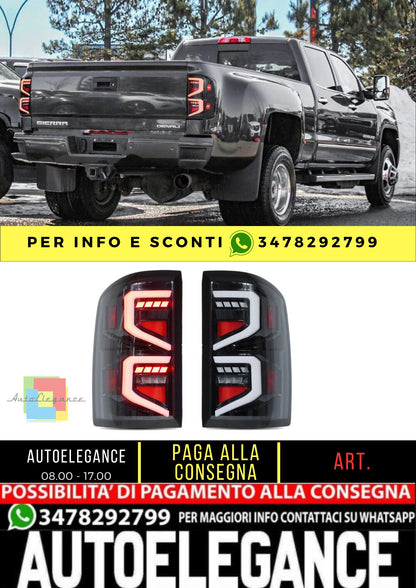 Luci posteriori a LED per GMC Sierra 1500 2500 3500 HD 2014-2018 con coppia di avviamento