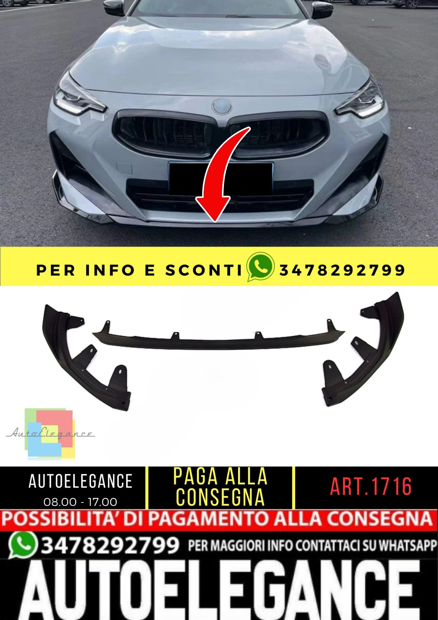 🔥SPOILER adatto per BMW 2 series G42 2022+🔥