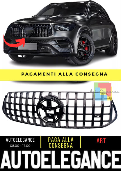 Griglia GT Panamericana adatta per Mercedes Classe GLE W167 V167 C167 NERO LUCIDO