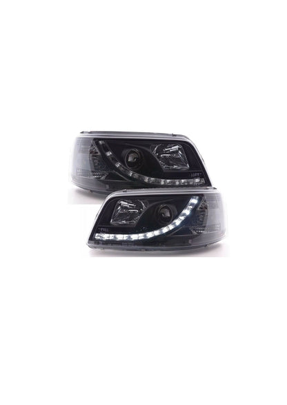Set luci di posizione led fari neri per VW T5 BUS 03-09 Multivan Transporter