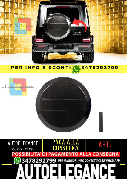 Copertura ruota di scorta in fibra di carbonio adatta per Mercedes Classe G Face