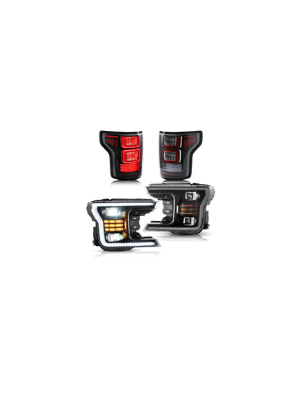 Fari per proiettori a LED e fanali posteriori a LED completi per Ford F150 2018-2020 (non adatto per Ford F-150 Raptor 2017-2020)