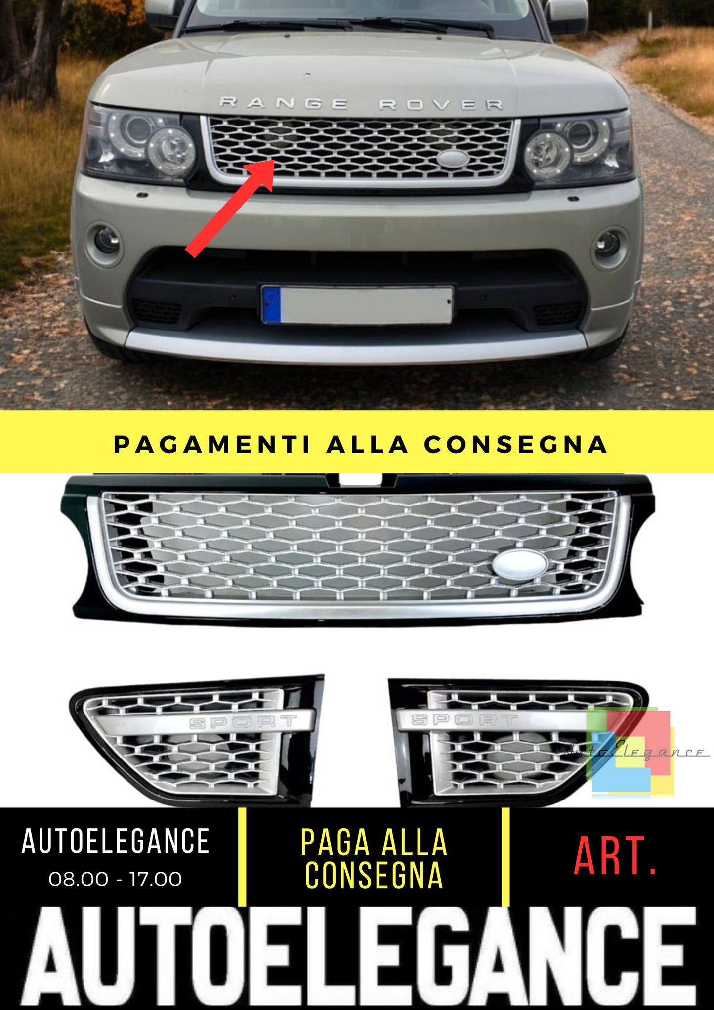 Grille suitable for Range Rover Sport L320 (2009-2012)