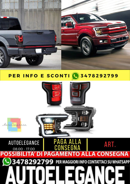 Fari per proiettori a LED e fanali posteriori a LED completi per Ford F150 2018-2020 (non adatto per Ford F-150 Raptor 2017-2020)