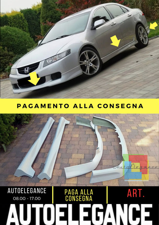 HONDA ACCORD MK7 BODY KIT SPOILER ANTERIORE MINIGONNE POSTERIORI/LATER-TIPO S