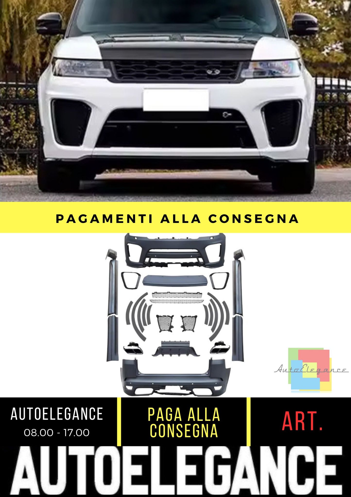 Body Kit (SVR Look) suitable for Range Rover Sport L494 Facelift (2017-2021)