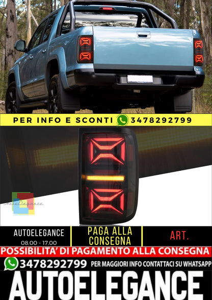 Fanali posteriori Full LED per VW Amarok 2010-2021 con indicatore di direzione sequenziale