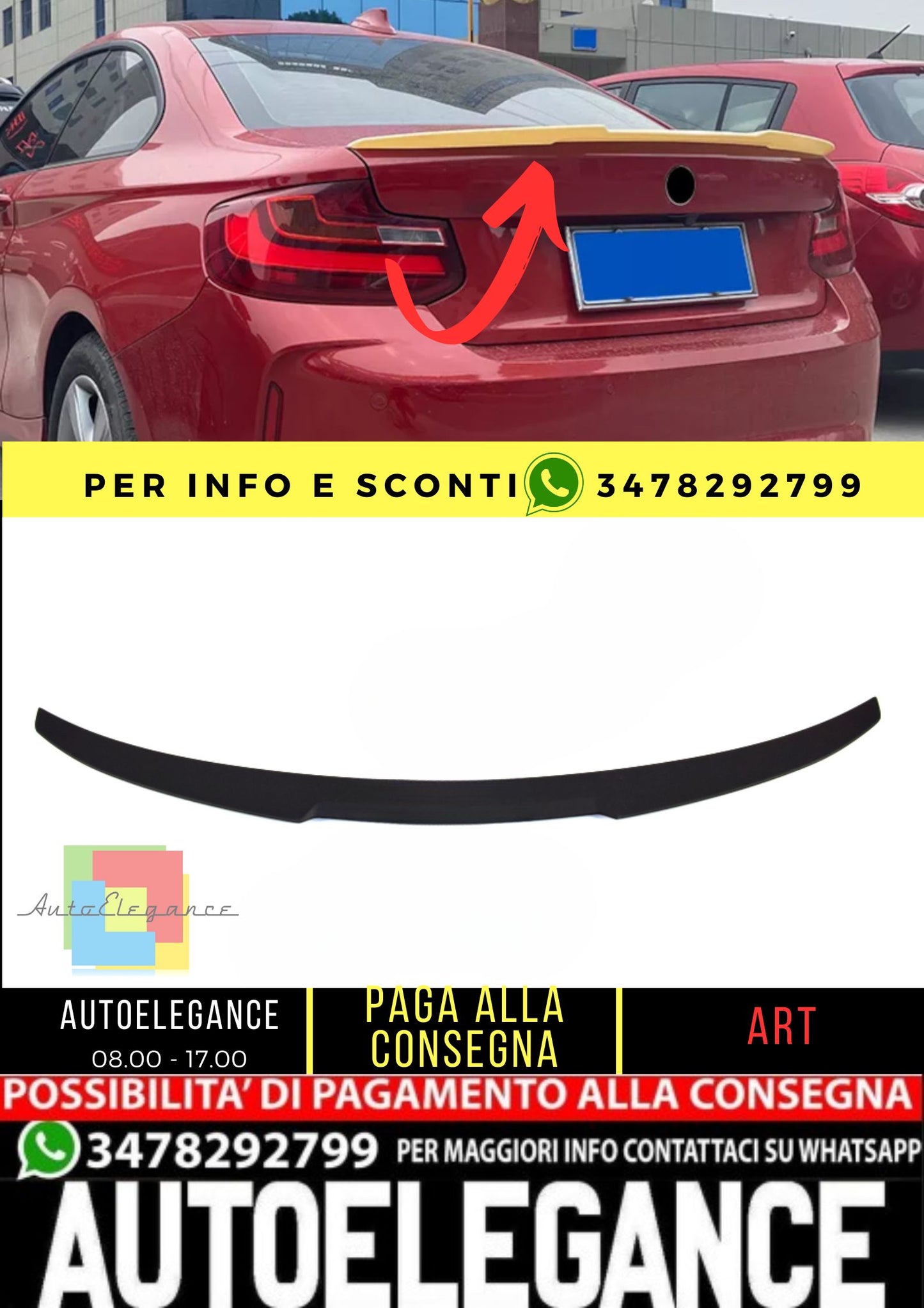 💎 SPOILER adatto per BMW 2 F22 F87 2014-2021