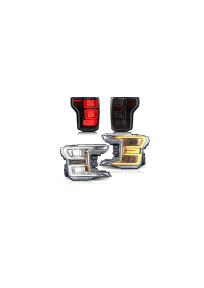 Fari e fanali posteriori Full LED per Ford F150 2018-2020 (non adatti a un rapace)