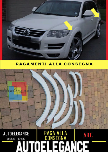 VW TOUAREG mk II 2006 - 2010 R50 LOOK ESTENSIONI PASSARUOTA - PARAFANGHI NUOVI