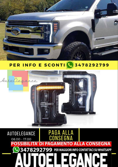 Fari a proiettore LED per Ford F250 F350 F450 F550 2017-2019