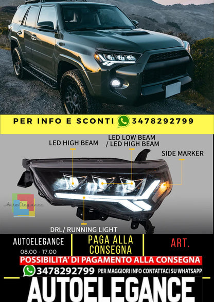 Fari per proiettori LED per Toyota 4Runner 2014-2020 (non per 2021)