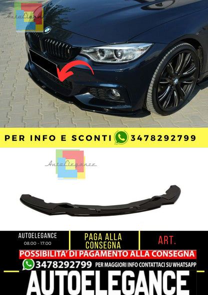 F32/F33/F36 M Technic Max Labbro Anteriore Piano Nero Vuoto Plastica 2014/2020
