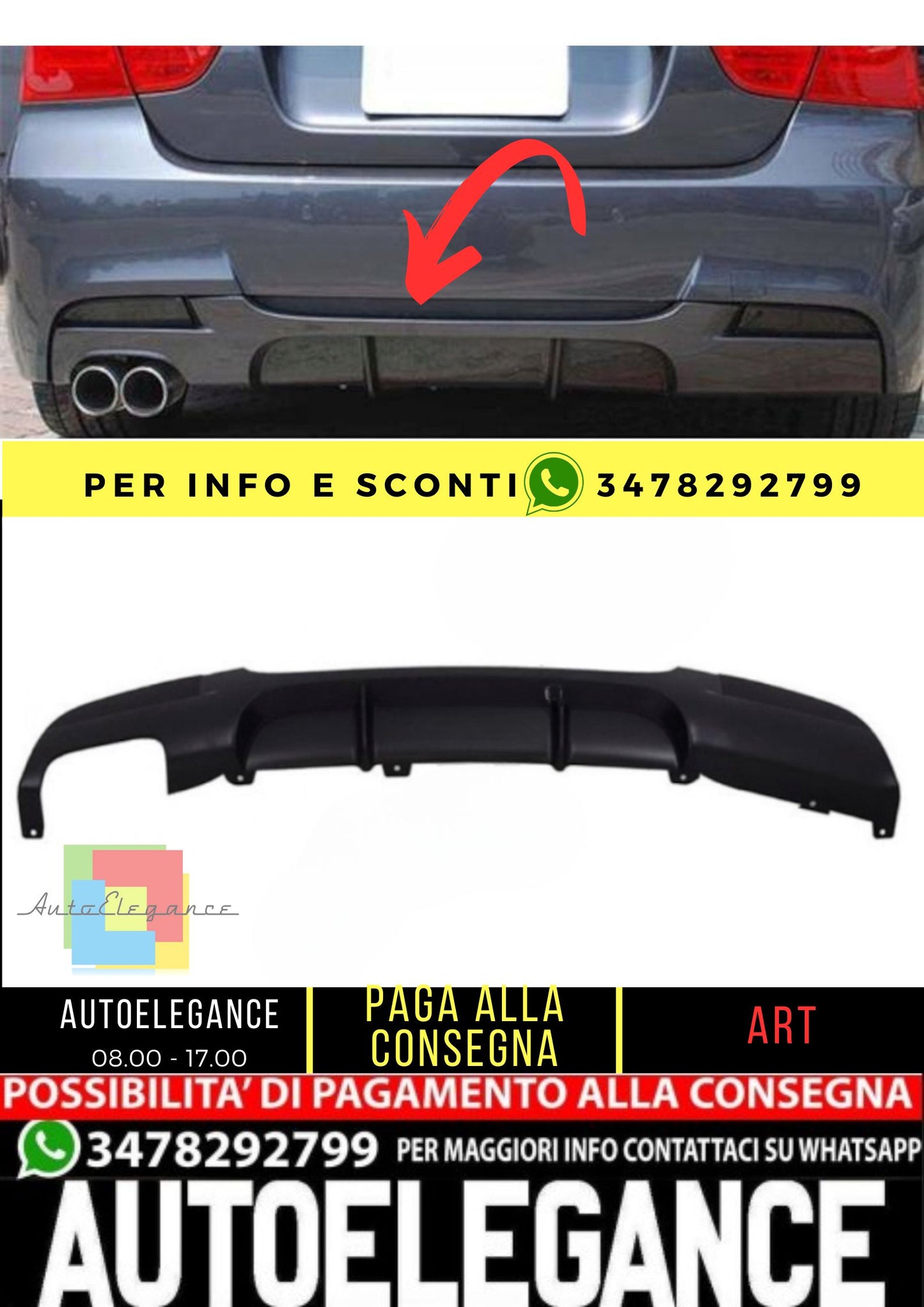 💎 DIFFUSORI adatto per BMW 3 E90 E91 2005-2008