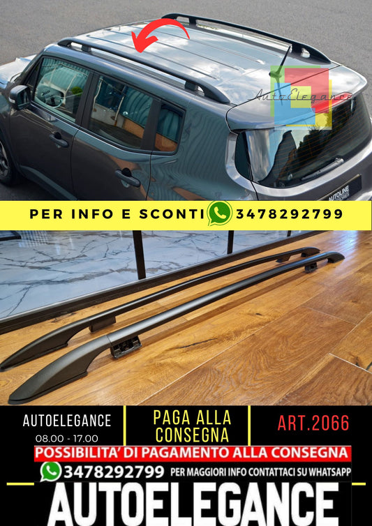 RAILS JEEP RENEGADE 2014-2023 BLACK - ECONOMIC 