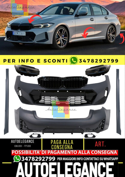 Kit carrozzeria completo adatto per BMW Serie 3 G20 Berlina (2018-2022) Aggiornamento a LCI Design