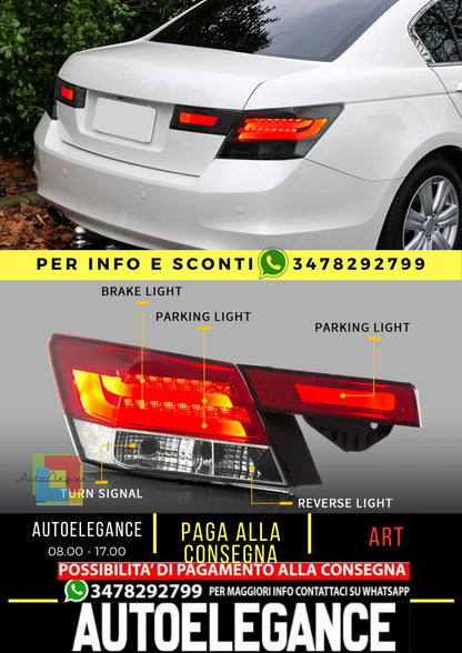 Fanali posteriori a LED  per Honda Accord Inspire berlina di ottava generazione 2008-2013 (non per coupé)
