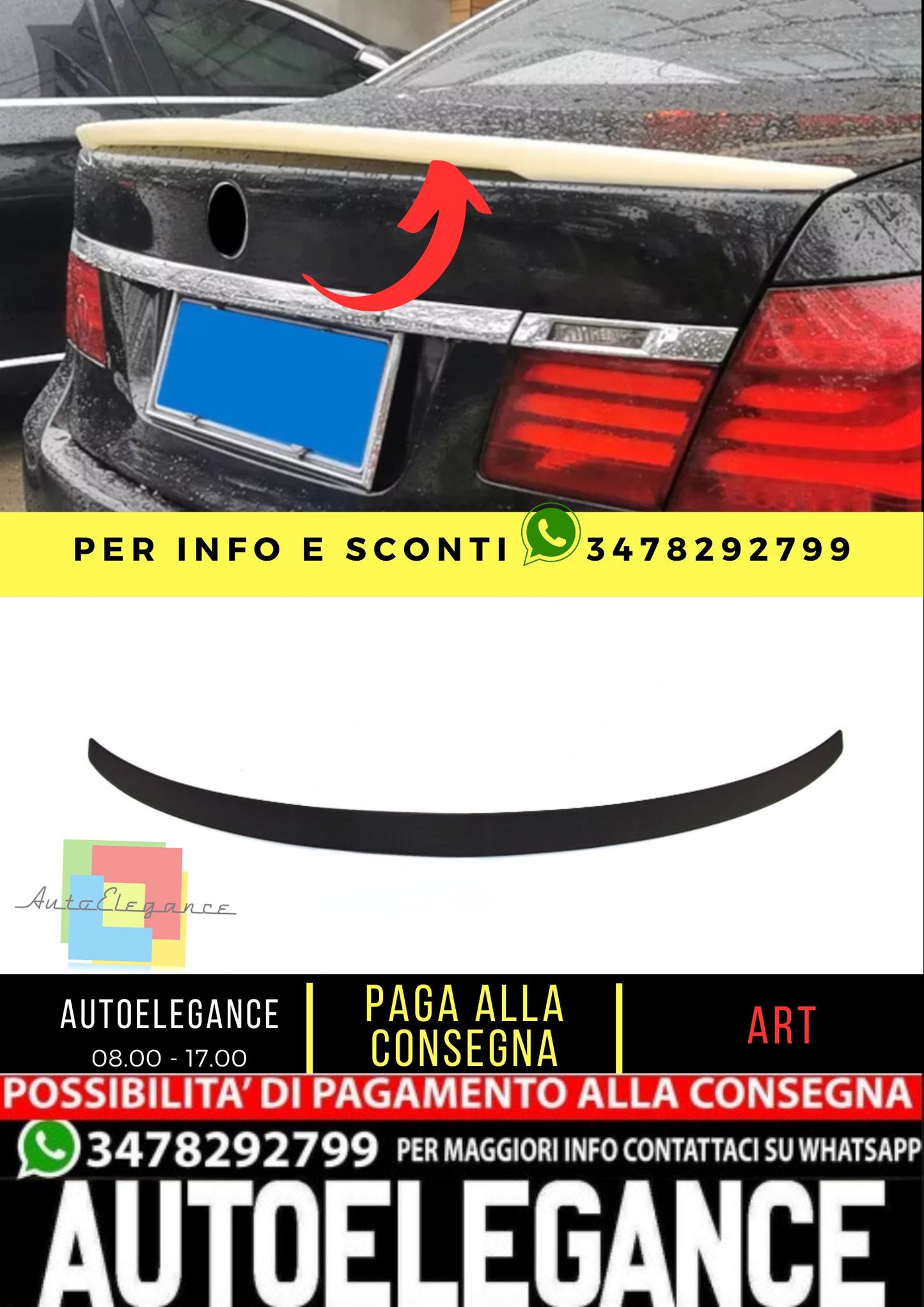 💎 SPOILER adatto per BMW 7 F01 2008-2015