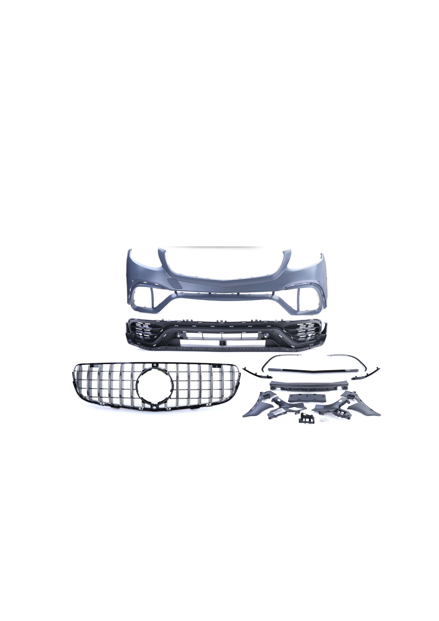 Paraurti anteriore sportivo con calandra adatto per Mercedes GLC SUV X253 15-19