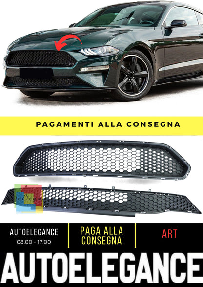 Set griglia Bullitt Style superiore + inferiore per Ford Mustang 6 Facelift 18-23
