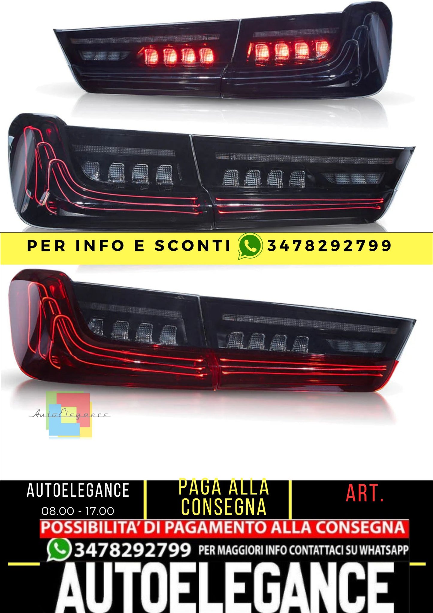 Fanali posteriori laser a LED per BMW Serie 3 G20 2019-2023 con indicatori di direzione ambra sequenziali