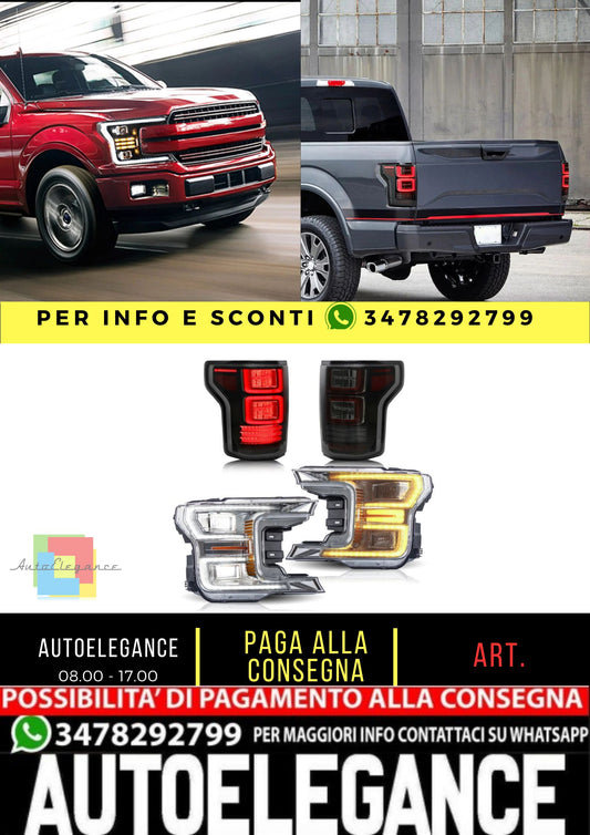 Fari e fanali posteriori Full LED per Ford F150 2018-2020 (non adatti a un rapace)