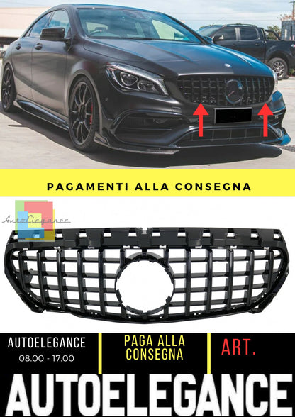 Griglia anteriore nera lucida per Mercedes CLA (C117) (13-16) Panamericana GT