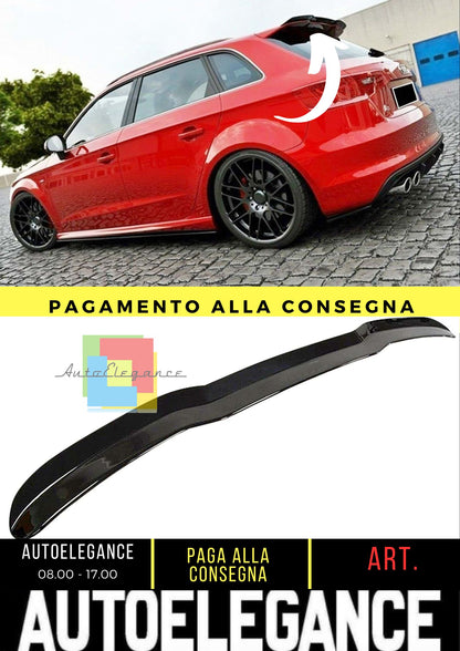 AUDI A3 8V HB S3/Sline Max Cap Spoiler Piano Black Empty Plastic 12-19