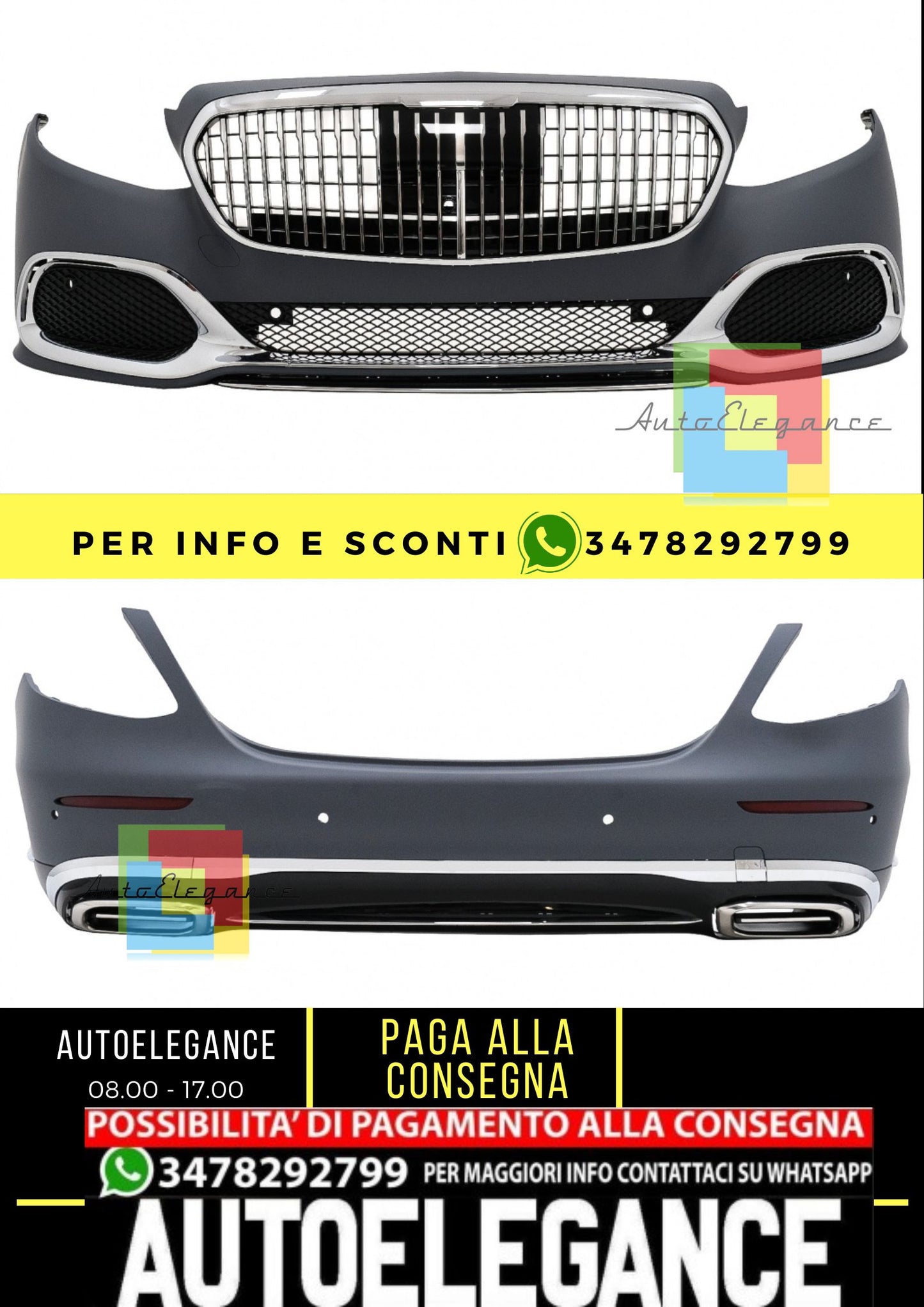 Kit carrozzeria completo adatto per Mercedes Classe E W213 (2016-2019)
