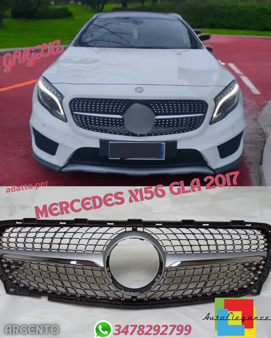 ⭐GRIGLIA DIAMANTE ADATTO PER MERCEDES Classe X156 GLA 2017⭐