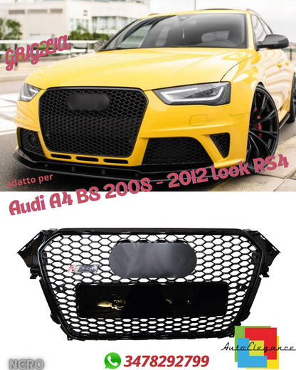 💎Grill suitable for Audi A4 B8 2008 - 2012 RS4 look-💎