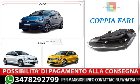 ✨COPPIA FARI POLO 6R ADATTI PER VW POLO 2018-2024✨