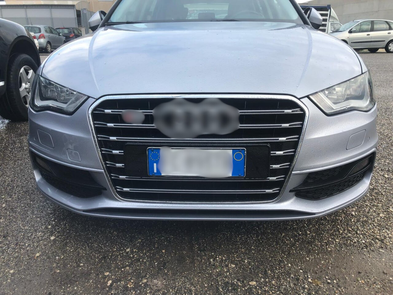 ⭐Art.0597 GRILLE A3 8V 2012-2016 LOOK S3 BLACK CHROME PROFILES⭐ 