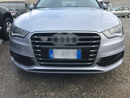 ⭐Art.0597 GRILLE A3 8V 2012-2016 LOOK S3 BLACK CHROME PROFILES⭐ 