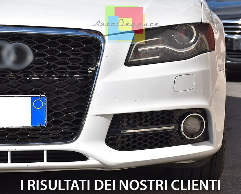 ⭐ART.0614 GRIGLIA RS4 ADATTO PER AUDI A4 B8 LOOK RS4 CROMATA⭐
