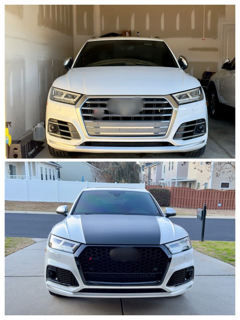 ⭐ART.1948 GRIGLIA ADATTO PER AUDI Q5 FY 2017-2020 LOOK RSQ5 QUATTRO NERO LUCIDO⭐