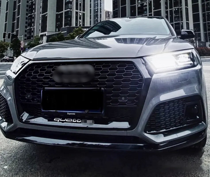 ⭐ART.1948 GRIGLIA ADATTO PER AUDI Q5 FY 2017-2020 LOOK RSQ5 QUATTRO NERO LUCIDO⭐