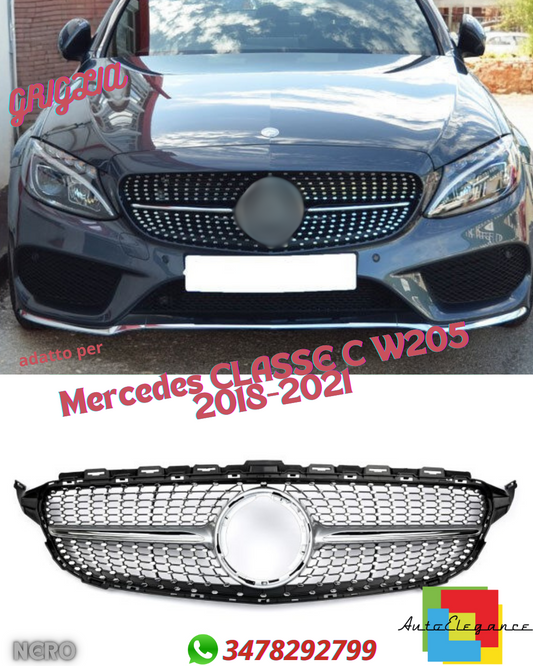 💎Grill suitable for Mercedes C-CLASS W205 FACELIFT DIAMANT💎