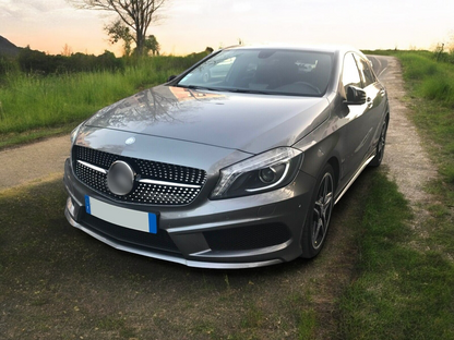 💎Grill suitable for Mercedes W176 A-Class FACELIFT DIAMANT GLOSSY BLACK💎