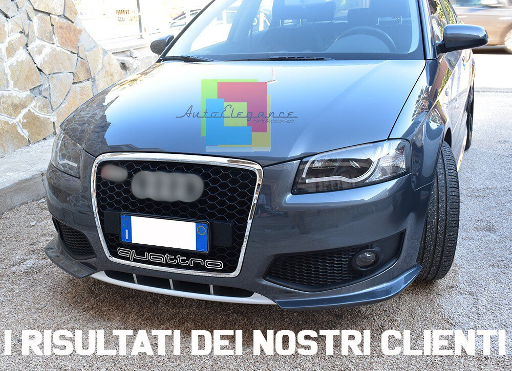 ⭐PARAURTI RS3 ANTERIORE ADDATO PER AUDI A3 8P 2005-2008 LOOK RS3⭐