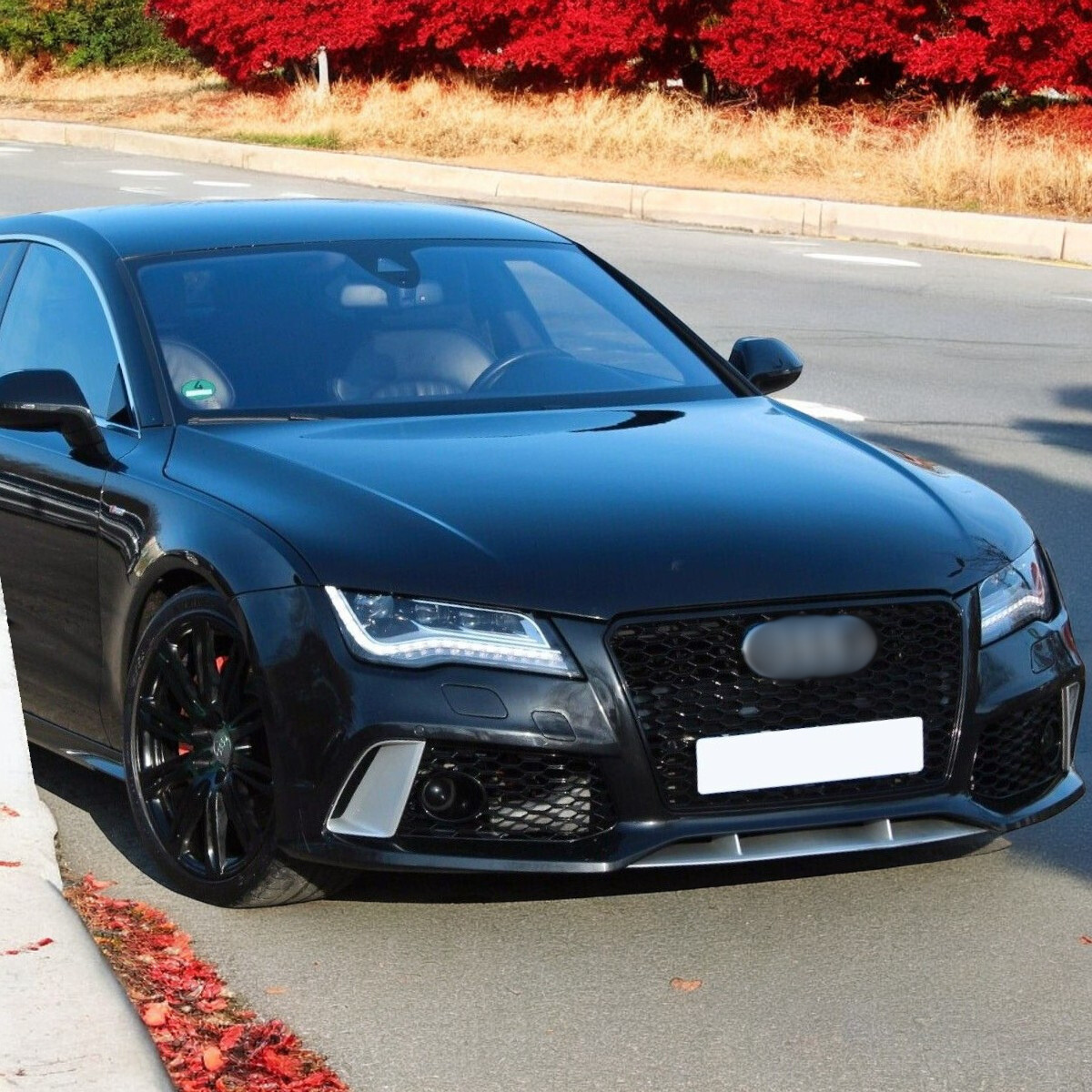 💎Sports Bumper Conversion + Black Grille Fit For Audi A7 4G 2010-14💎